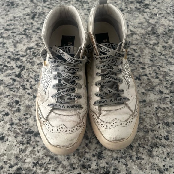 Golden Goose Mid Star Crystal Embellished Sneaker - Picture 2 of 4